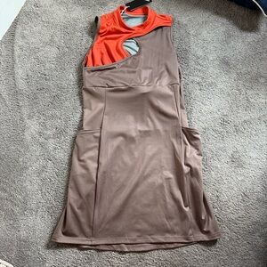 Adidas Brown and Orange Women's Dress